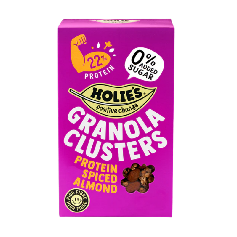 Holies Granola Clusters Almond Protein 400g - Case of 6 [Best Before: 12/04/2026]