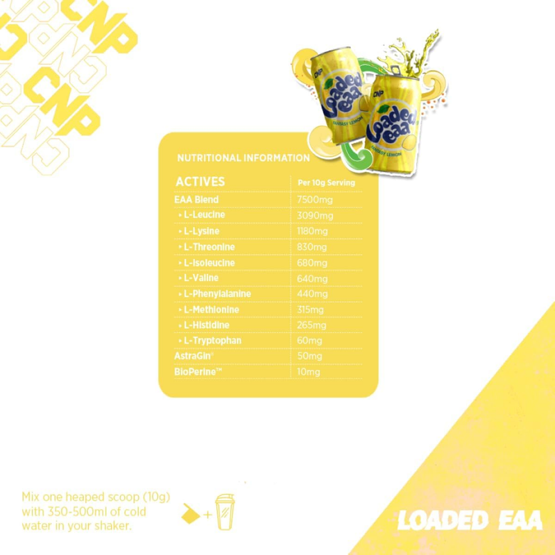 CNP Loaded EAA Fantasy Lemon 300g (30 servings) [Best Before: 01/08/2026]