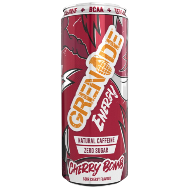 Grenade Cherry Bomb Energy Drink 330ml - Case of 12 [Best Before: 28/02/2025]