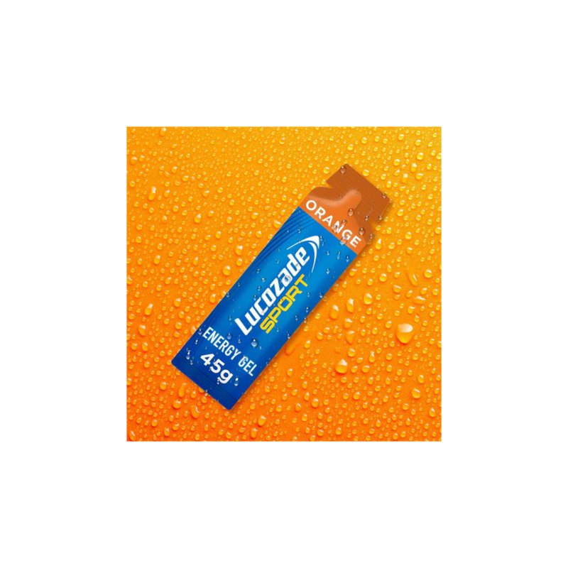 Lucozade Sport Orange Flavour Dual-Fuel Energy Gel 45g - Case of 24 [Best Before: 30/06/2026]