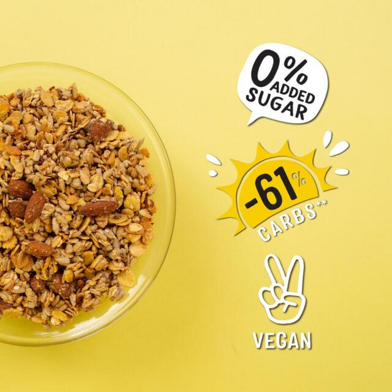 Holies Low Carb Crunch Granola 350g - Case of 6 [Best Before: 18/03/2026]