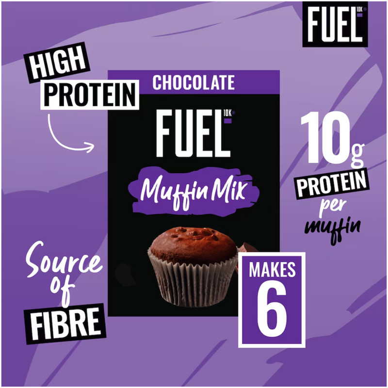 Fuel10k High Protein Chocolate Muffin Mix 150g - Case of 7 [Best Before: 31/05/2025]