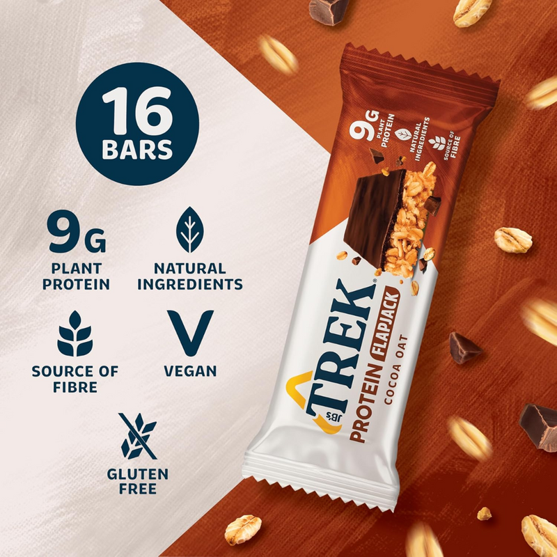 Trek Cocoa Oat Protein Flapjack 50g [Best Before: 01/07/2025]
