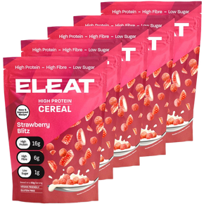ELEAT Strawberry Flavour High Protein Cereal 250g  - Case of 5 [Best Before: 14/11/2025]