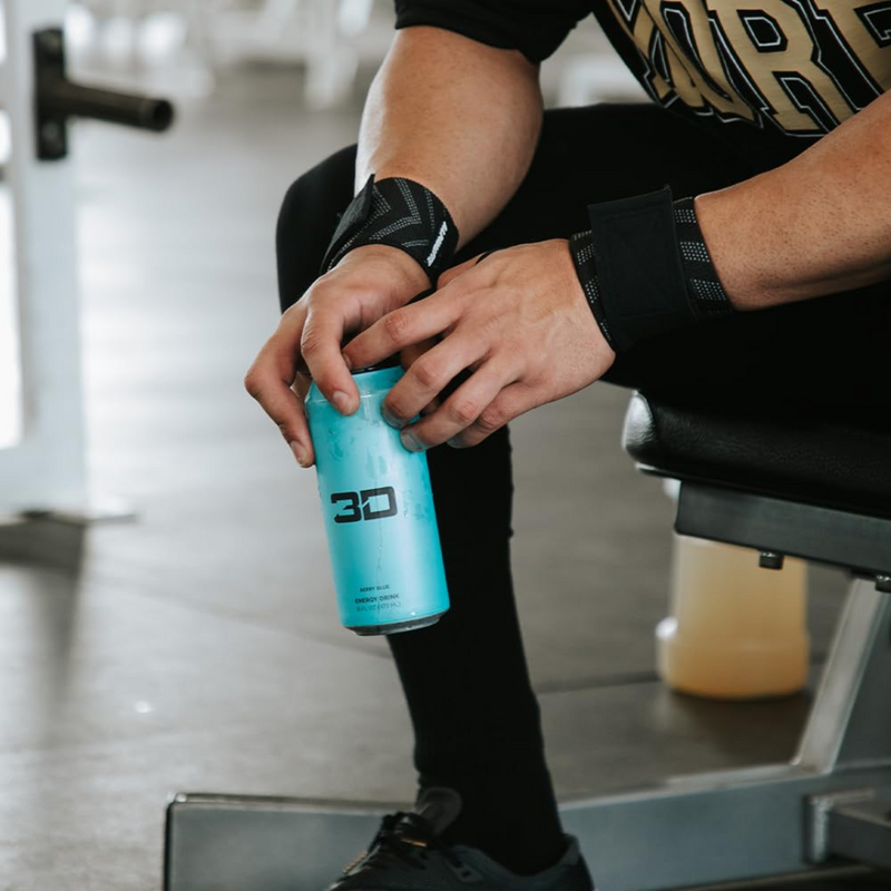 3D Energy Drink Blue (Berry Blue) 473ml - Case of 12