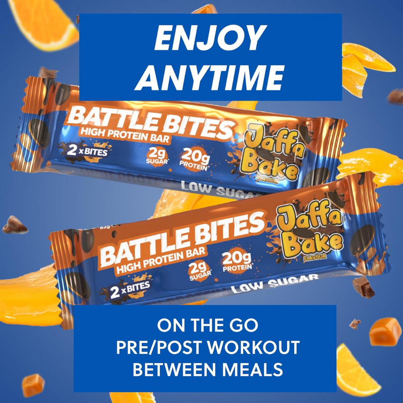 Battle Bites Jaffa Bake Protein bar 62g - Case of 12