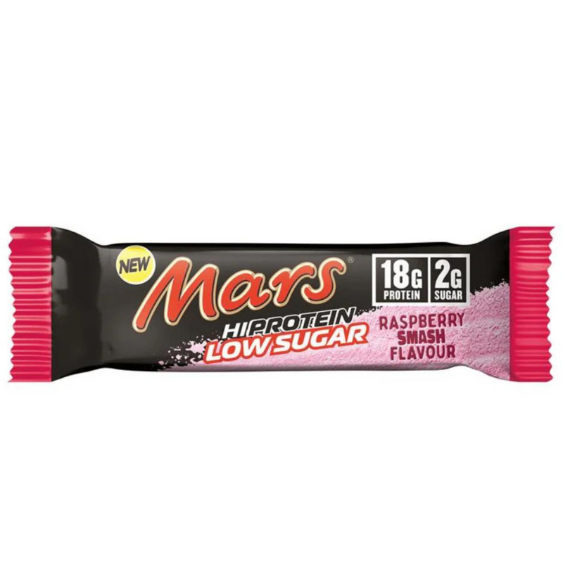 Mars High Protein Raspberry Smash Flavour Chocolate Bar 55g - Case of 12 [Best Before: 14/10/2025]