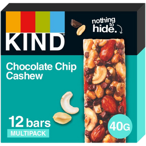 KIND Chocolate Chip Cashew bars 40g - Case of 12 [Best Before: 19/10/2025]