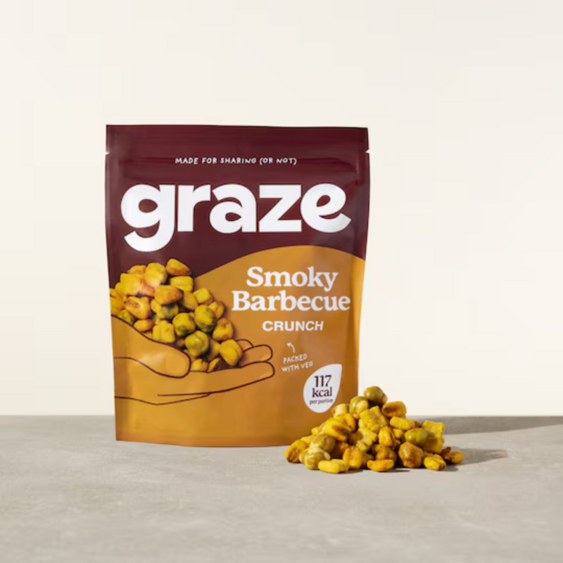 Graze Smoky BBQ Crunch bag 35g - Case of 10 [Best Before: 09/12/2025]