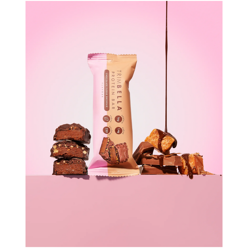 Trimbella Chocolate Fudge Brownie Protein bar 60g - Case of 15 [Best Before: 09/10/2025]