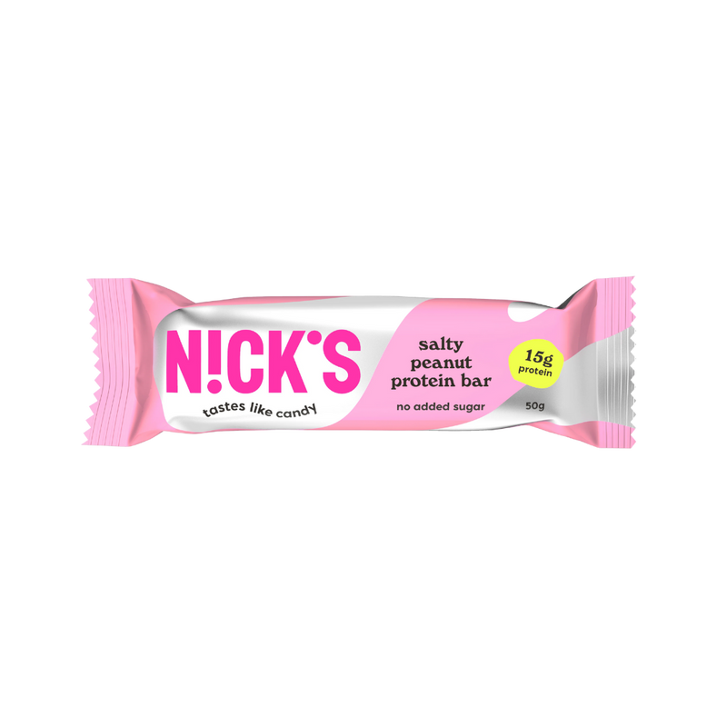 Nick's Salty Peanut flavour Protein bar 50g - Case of 12