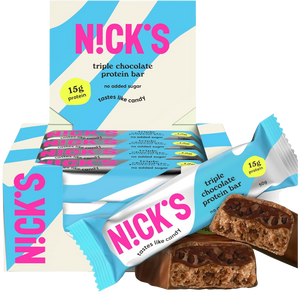 Nick's Triple Chocolate flavour Protein bar 50g - Case of 12