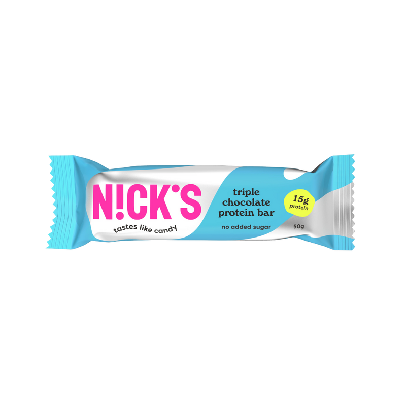 Nick's Triple Chocolate flavour Protein bar 50g - Case of 12
