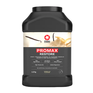 Maxinutrition Promax Restore Vanilla Whey Protein Powder 1.12kg