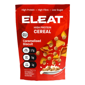 ELEAT Caramelised Biscuit flavour High Protein Cereal 250g [Best Before: 10/10/2025]