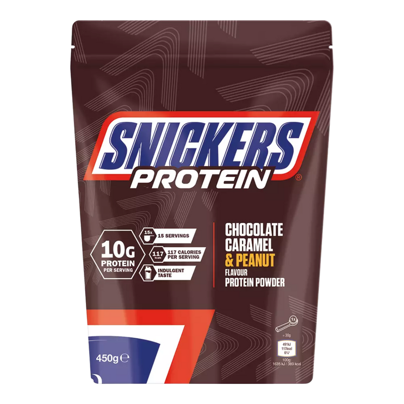 Snickers Chocolate Caramel & Peanut flavour Protein Powder 450g