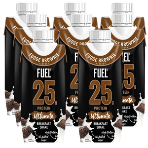 Fuel10k Ultimate Breakfast Shake Fudge Brownie 330ml - Case of 8 [Best Before: 05/11/2025]