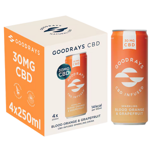 Goodrays Blood Orange & Grapefruit CBD Drink (4 x 250ml multipack)