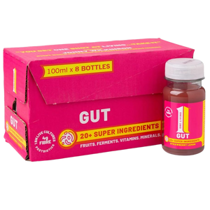 OneLiving Gut Strawberry Lemon Health Shots 100ml - Case of 8
