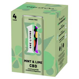 OneLiving Lime & Mint CBD Drink (4 x 250ml multipack)