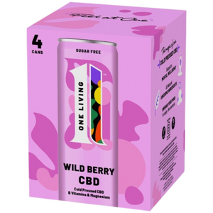 OneLiving Wild Berry CBD Drink (4 x 250ml multipack)