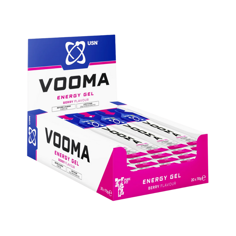 USN Vooma Energy Gel Berry 70g - Case of 20 [Best Before: 30/09/2025]