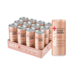 Actiph Acti+ Clean Energy Drink Peach & Apricot 250ml - Case of 12