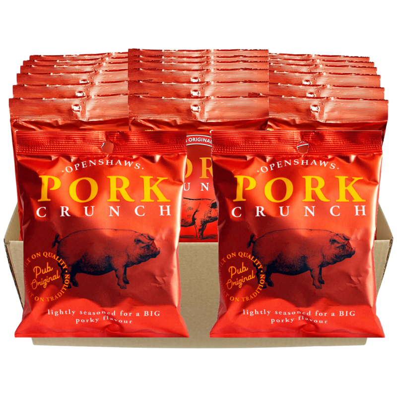 Openshaws Pork Crunch 20g - Case of 24 [Best Before: 11/04/2026]
