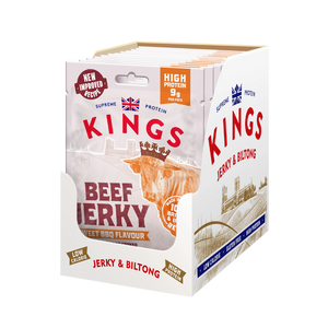 Kings BBQ Flavour Beef Jerky 25g - Case of 12