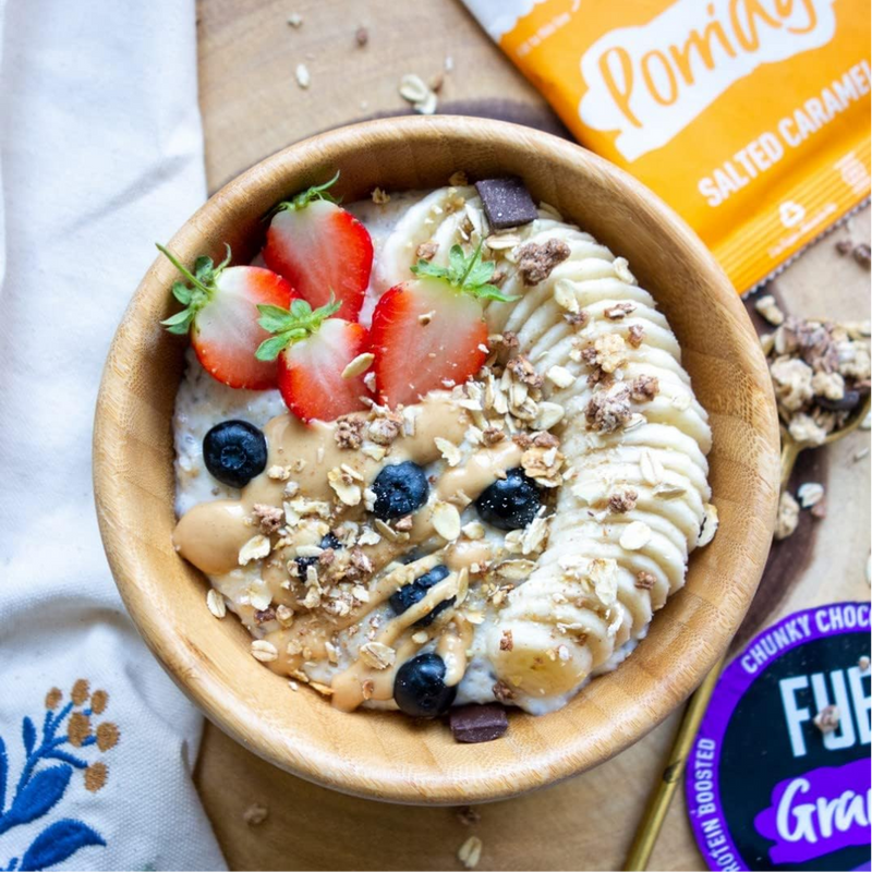 Fuel10k Salted Caramel Porridge Sachets - 10 x 36g Sachets [Best Before: 10/10/2025]