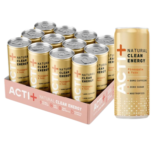 Actiph Acti+ Clean Energy Drink Pineapple & Yuzu 250ml - Case of 12