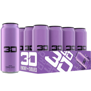 3D Energy Drink Purple (Grape) 473ml - Case of 12