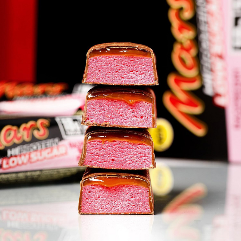 Mars High Protein Raspberry Smash Flavour Chocolate Bar 55g - Case of 12 [Best Before: 14/10/2025]