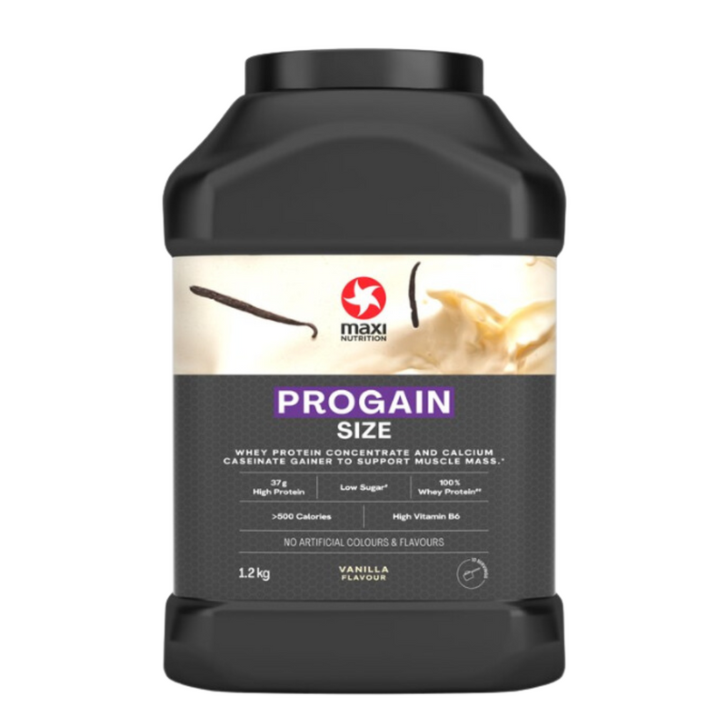 MaxiNutrition Progain Size Vanilla Whey Protein Powder 1.2kg [Best Before: 30/09/2025]