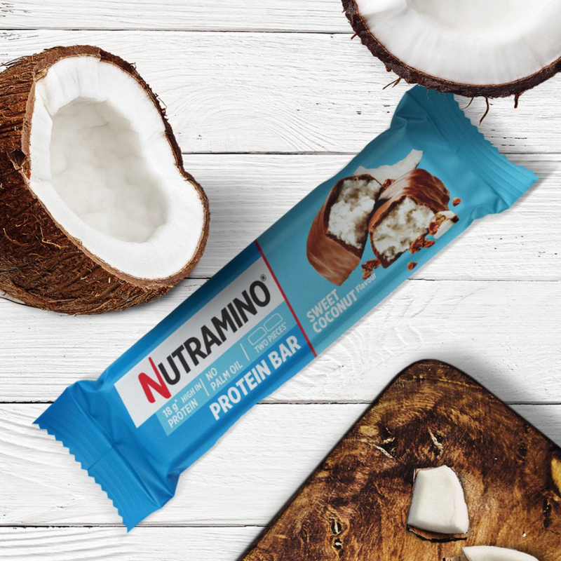 Nutramino Sweet Coconut Protein bar 55g - Case of 12 [Best Before: 26/11/2025]
