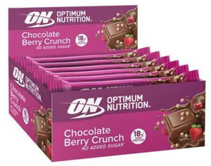 Optimum Nutrition Chocolate Berry Crunch High Protein Bar 55g  - Case of 12