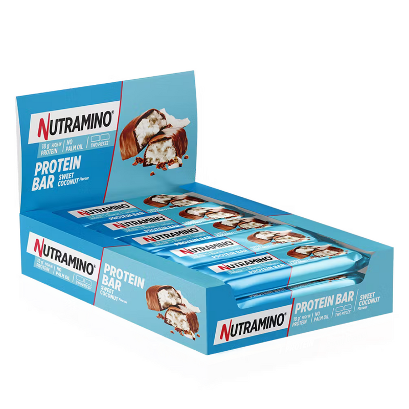 Nutramino Sweet Coconut Protein bar 55g - Case of 12 [Best Before: 26/11/2025]
