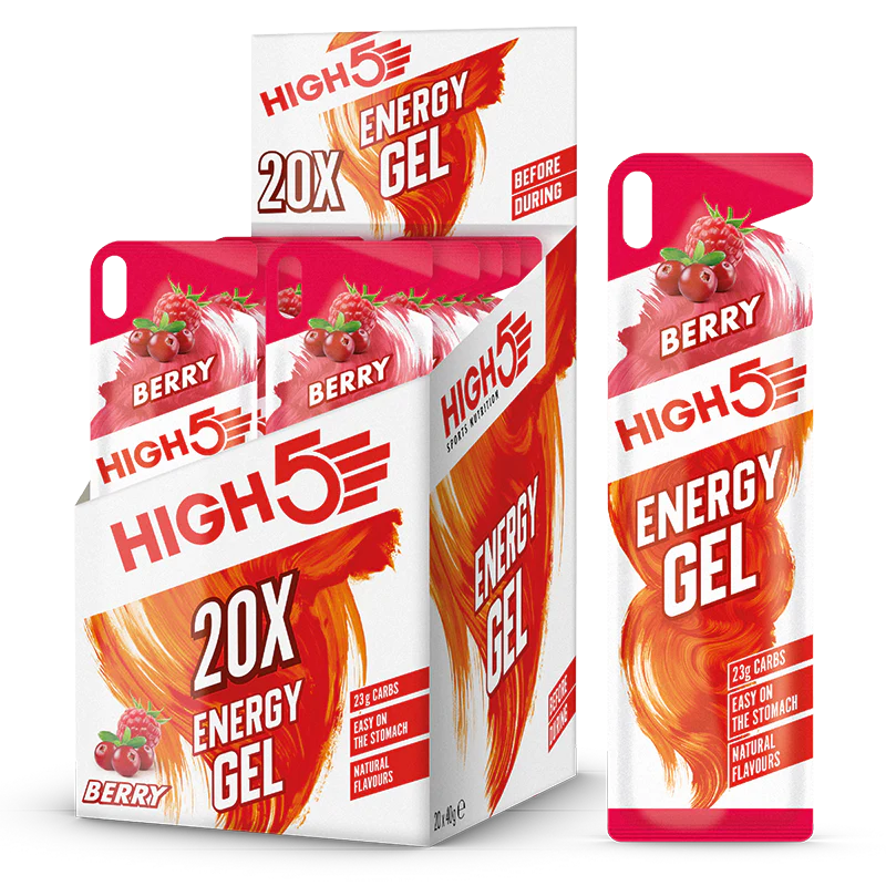 High5 Energy Gel Berry 40g - Case of 20 [Best Before: 30/10/2025]