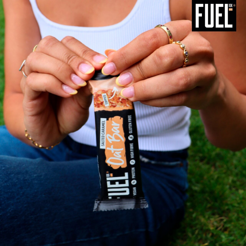 Fuel10k Salted Caramel Topped Oat bars (3 x 45g multipack) [Best Before: 19/10/2025]