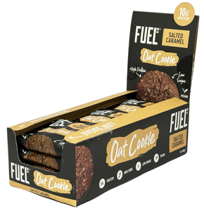 Fuel10k Salted Caramel Protein Oat Cookie 50g - Case of 12 [Best Before: 24/09/2025]