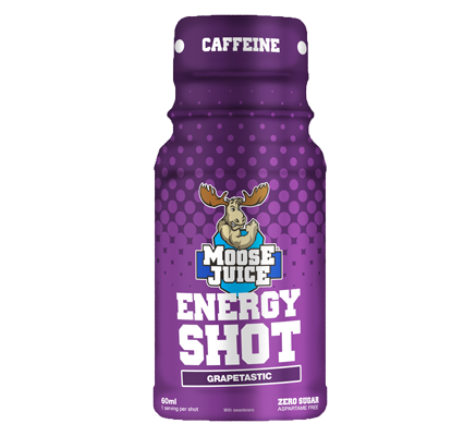 Moose Juice Energy Shot Grapetastic 60ml – Case of 12
