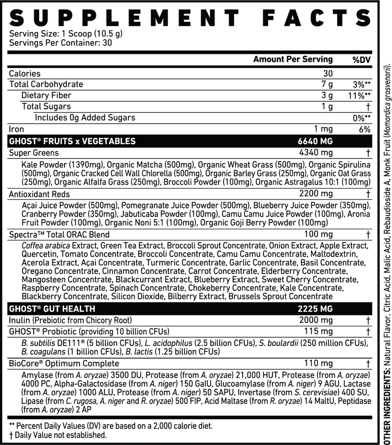 Ghost Greens Guava Berry Single Serving 10.5g