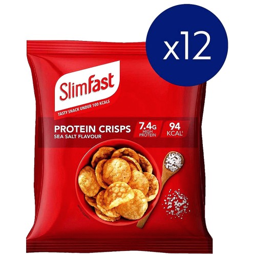 Slimfast Protein Crisps Sea Salt 23g - Case of 12 [Best Before: 03/07/2026]