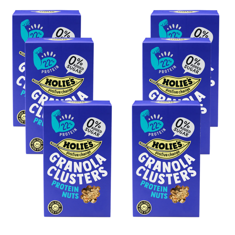 Holies Granola Clusters Protein Nuts 400g - Case of 6 [Best Before: 12/04/2026]