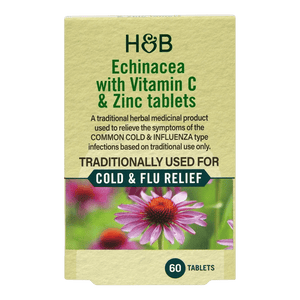 Holland & Barrett Echinacea with Vitamin C & Zinc (60 Tablets)