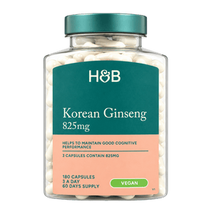 Holland & Barrett Korean Ginseng 825mg (180 Capsules)