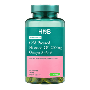 Holland & Barrett Vegan Flaxseed Triple Omega 3-6-9 Oil (60 Capsules)