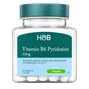 Holland & Barrett Vitamin B6 + Pyrixodine 12mg (60 Tablets)