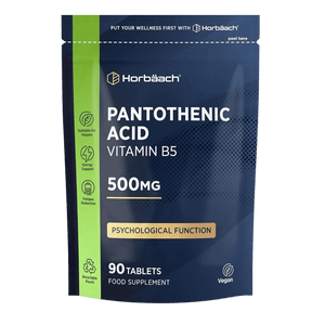 Horbaach Vitamin B5 (Pantothenic Acid) 500mg 90 Tablets
