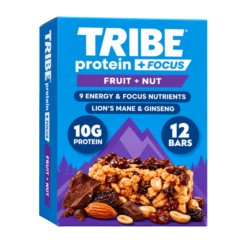 TRIBE Protein + Focus Fruit + Nut 55g - Case of 12
